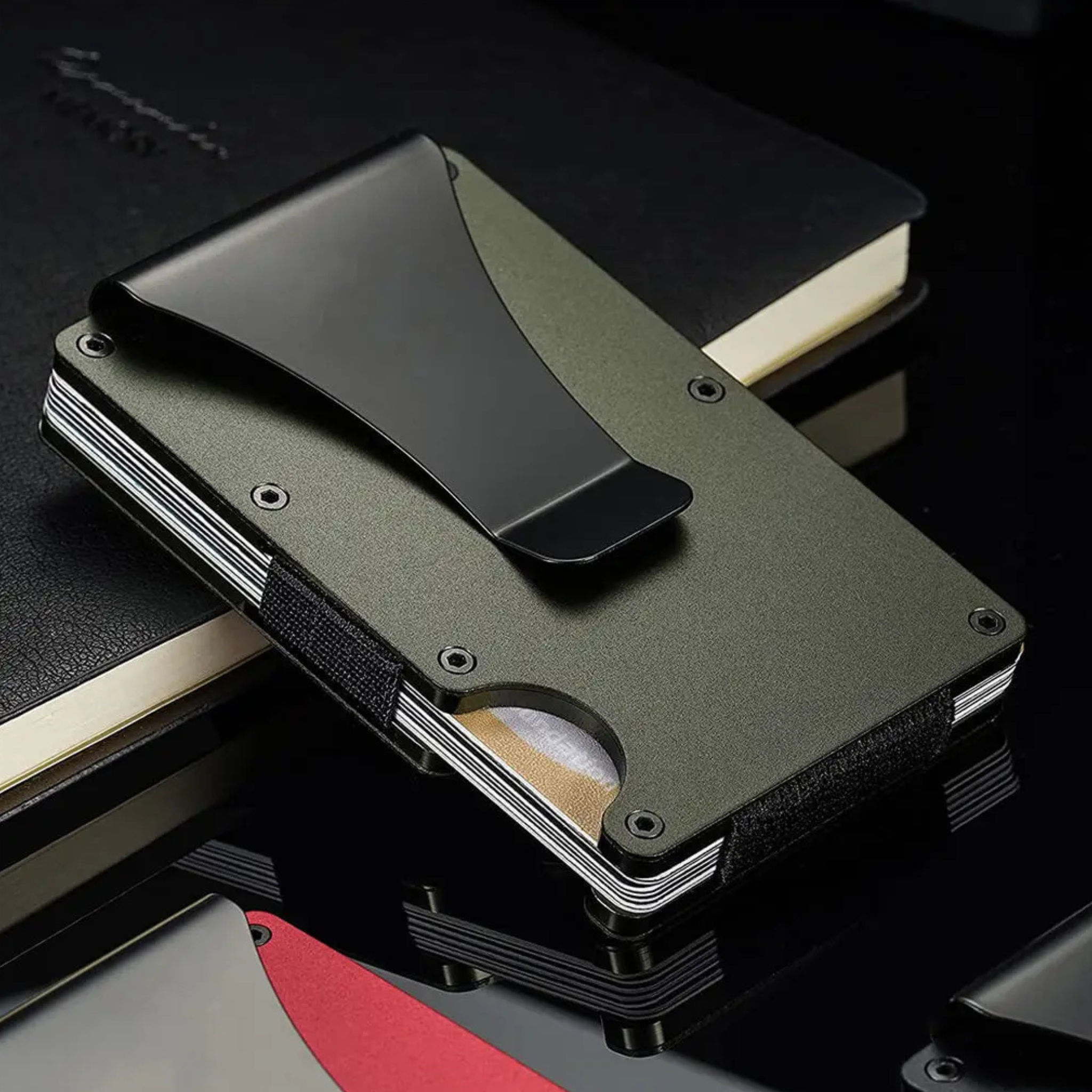 Billetera Metálica Portátil para Tarjetas