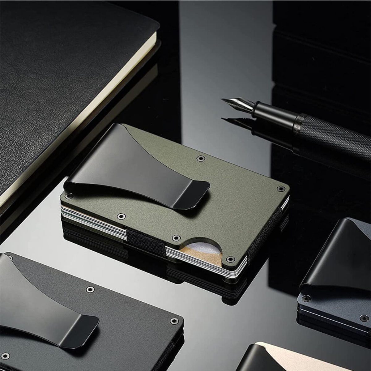 Billetera Metálica Portátil para Tarjetas