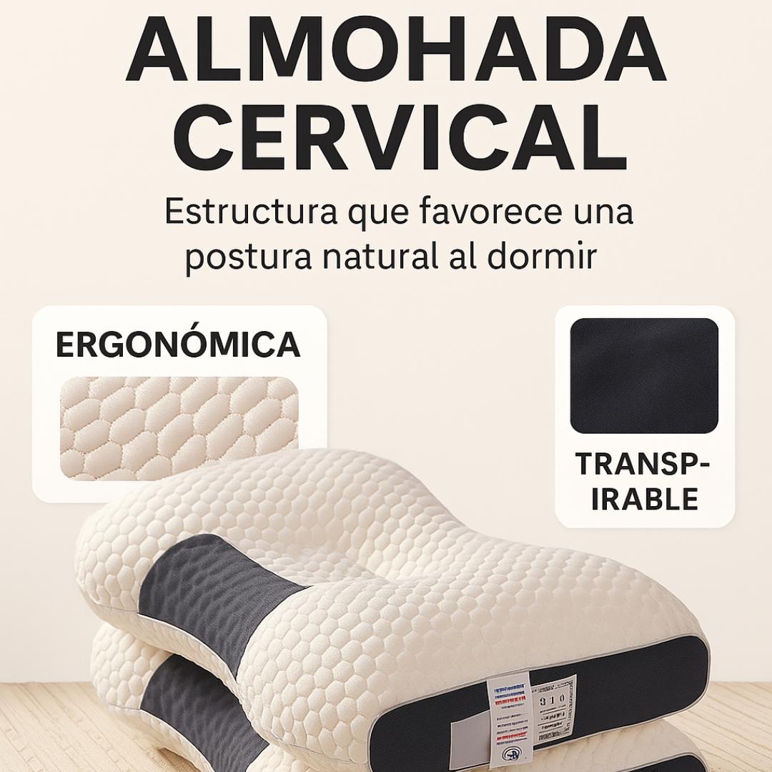 Almohada Memory Foam - Comodidad y Suavidad - Pack X2 Almohadas