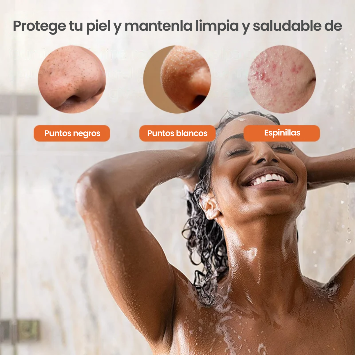 Cabezal de Ducha de Mano de Alta Presión con Filtro Incorporado