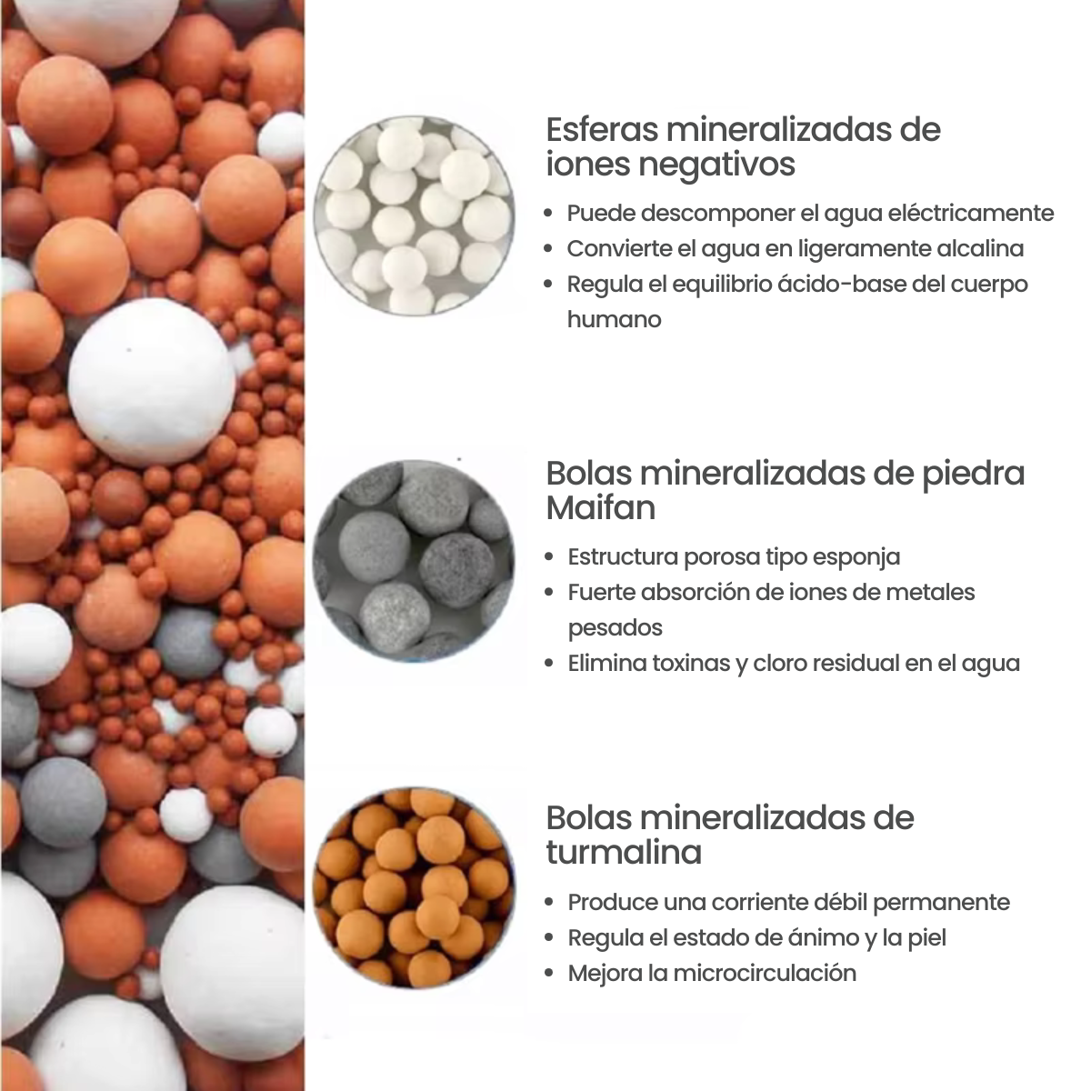 Cabezal de Ducha de Mano de Alta Presión con Filtro Incorporado