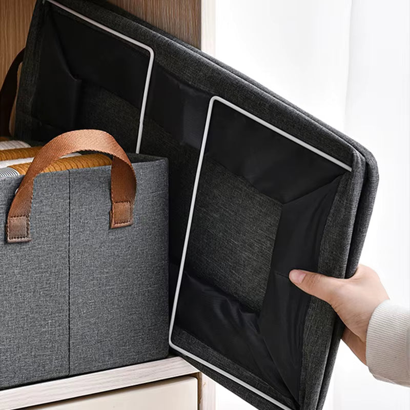 Caja de Almacenamiento Plegable para el Hogar – Organizador de Tela con Asas Reforzadas