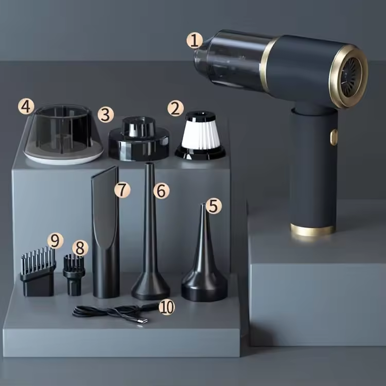 Aspiradora Portátil Inalámbrica – Ideal para Auto y Casa