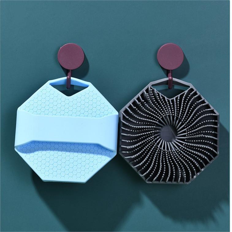 Esponja de Ducha de Silicona con Diseño Hexagonal – Exfoliación Suave y Limpieza Eficiente