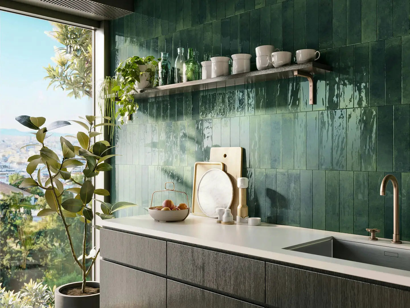 Azulejos Autoadhesivos 3D para Cocina y Baño - Pack 5 Planchas (0,33 metros cuadrados)