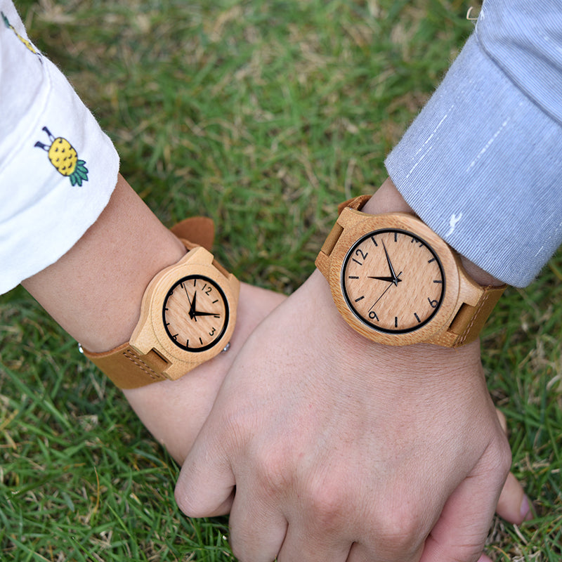 Reloj de Madera de Bambú TERRANOVA – Diseño Natural y Elegante para Uso Diario